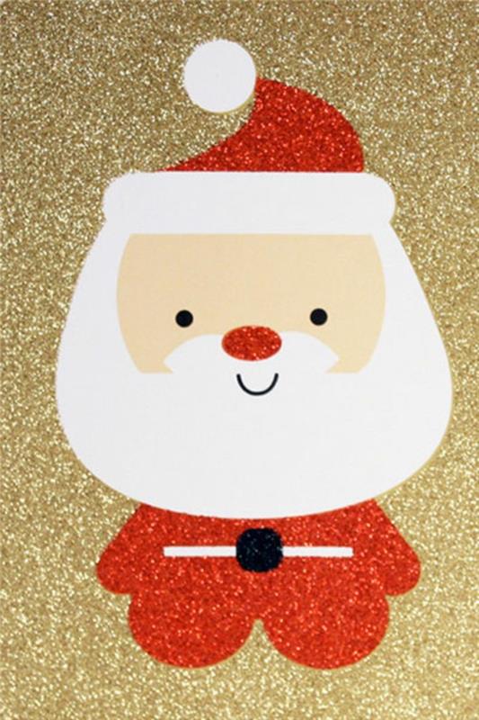 Pretty-christmas-card-to-make-best-regards-papa-noel-santa-noel