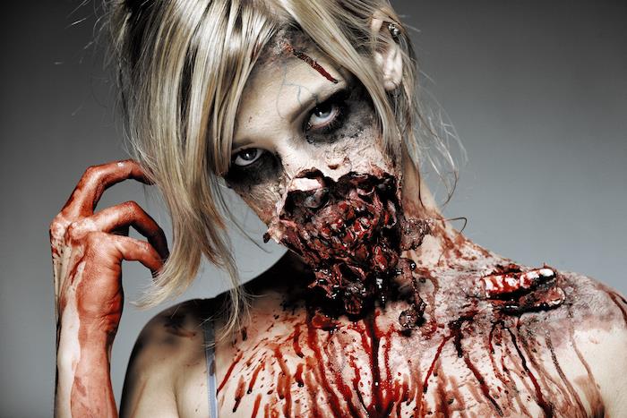 speciell effekt zombie walking dead makeup