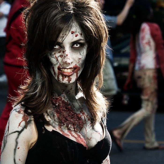 zombie makeup walking dead serie